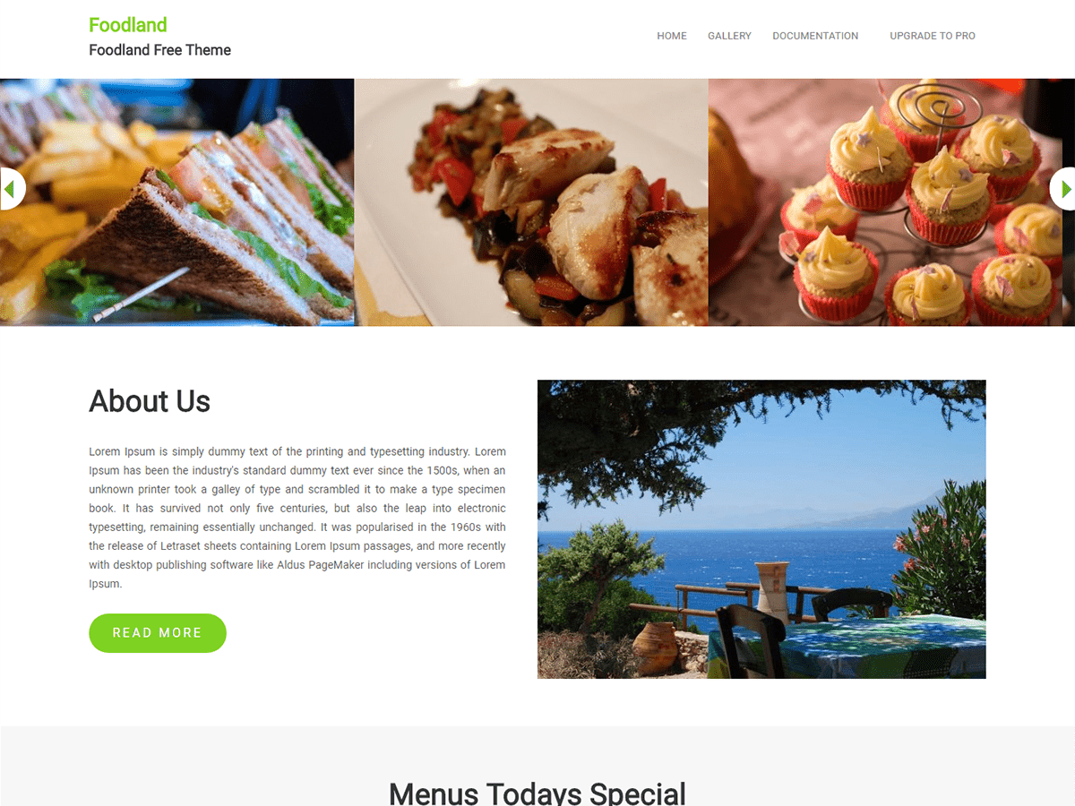 Foodland - Tema WordPress Foodland