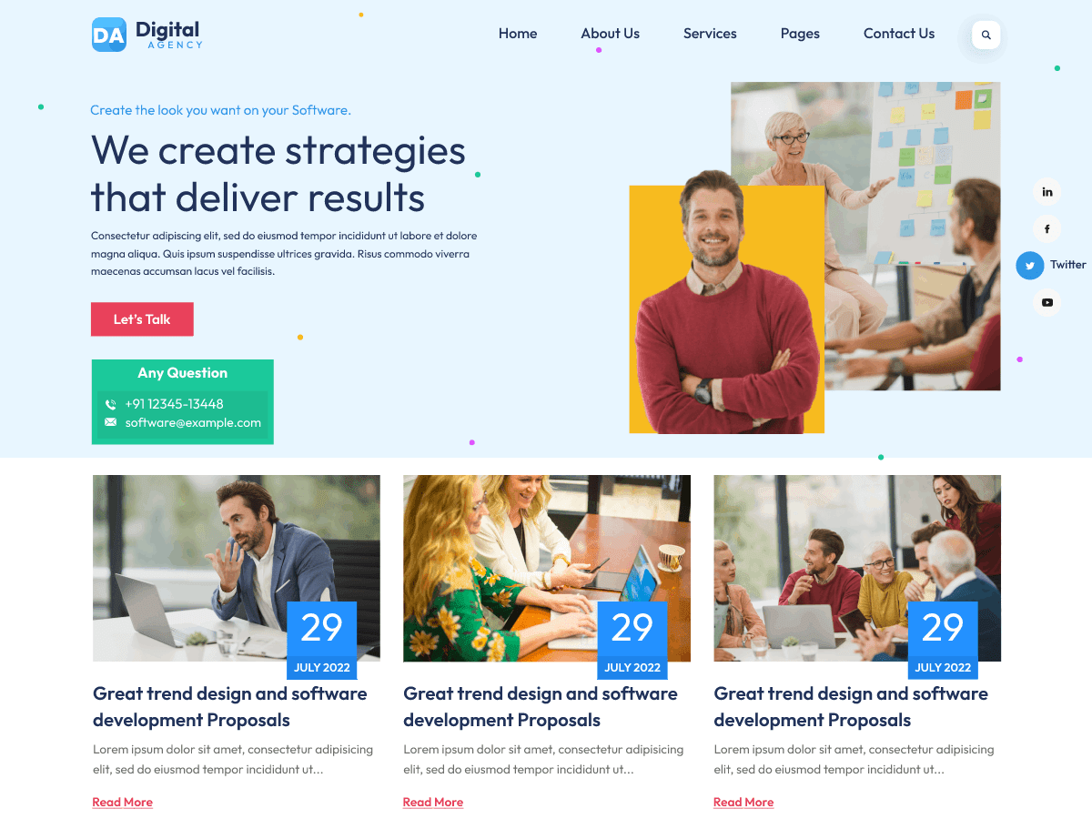 Freelancer Digital Agency - Tema WordPress Freelancer Digital Agency