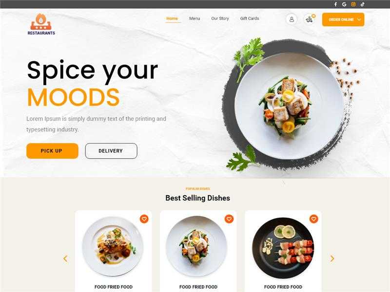 Fresh Food Restaurant - Tema WordPress Fresh Food Restaurant