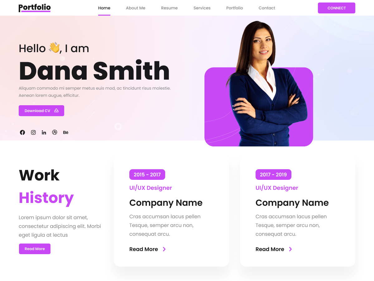 FSE Freelancer Portfolio - Tema WordPress FSE Freelancer Portfolio