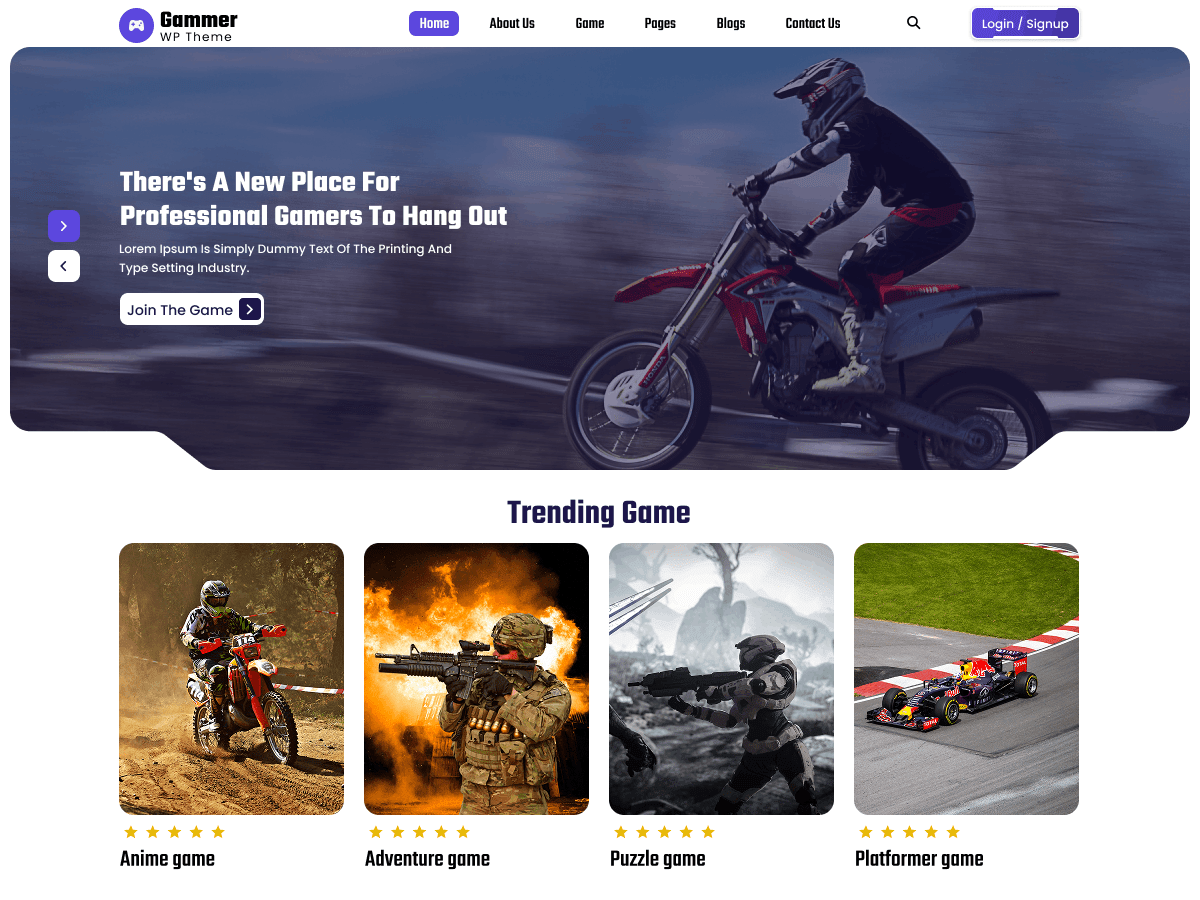 FSE Gamer - Tema WordPress FSE Gamer