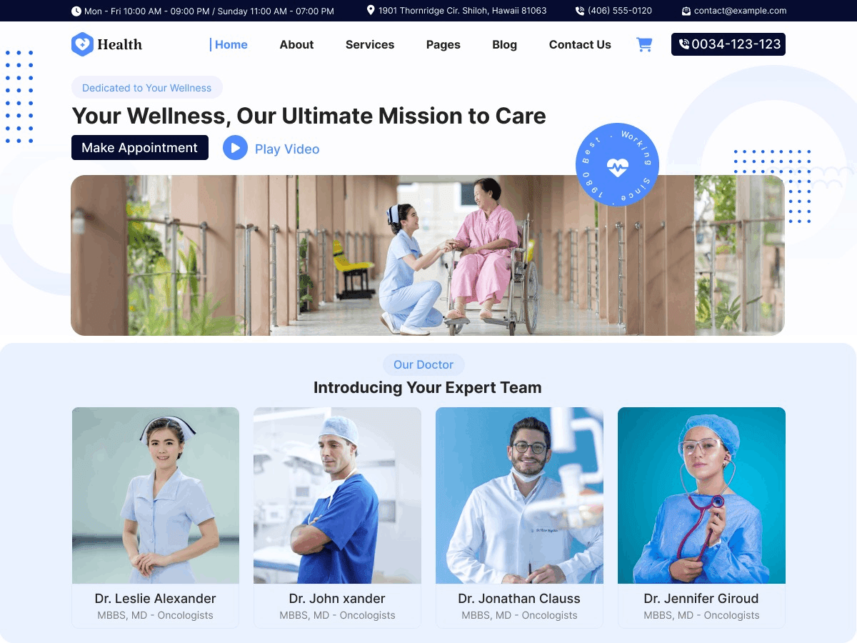 FSE Medical Clinic - Tema WordPress FSE Medical Clinic