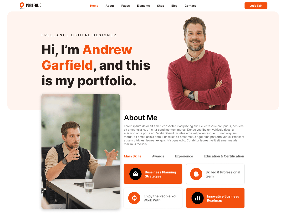 FSE Portfolio - Tema WordPress FSE Portfolio