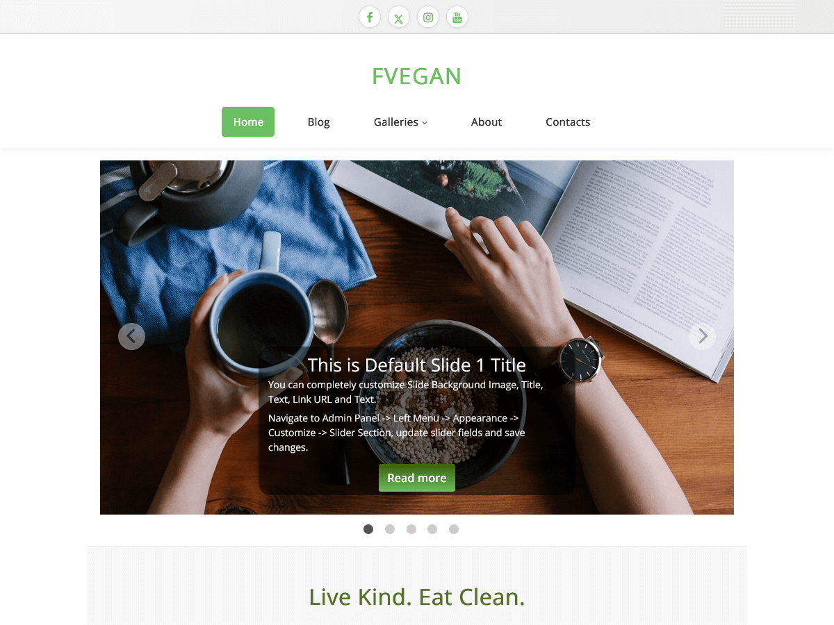 fVegan - Tema WordPress fVegan