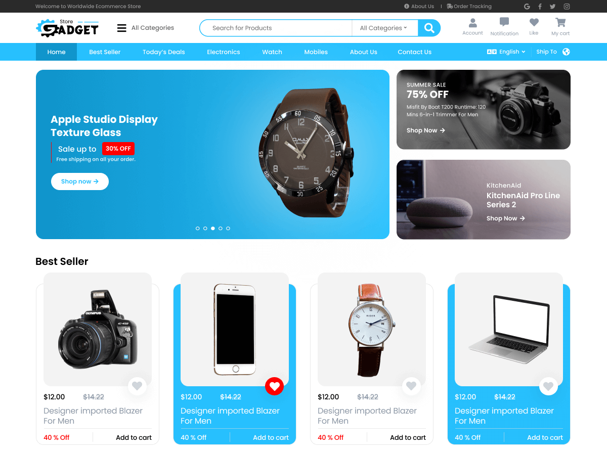Gadget Shop - Tema WordPress Gadget Shop
