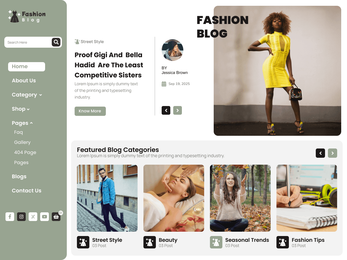 Glam Fashion Blog - Tema WordPress Glam Fashion Blog