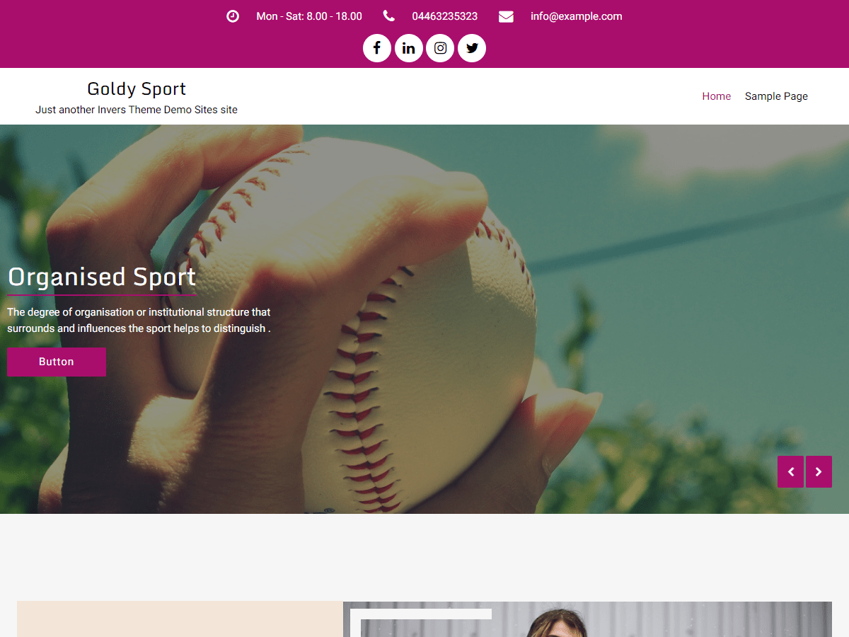 Goldy Sport - Tema WordPress Goldy Sport