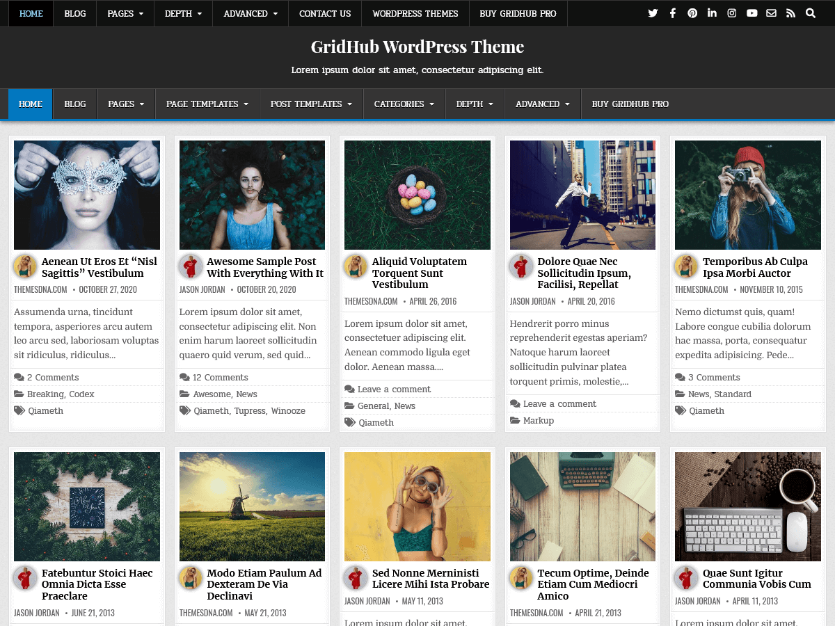 GridHub - Tema WordPress GridHub