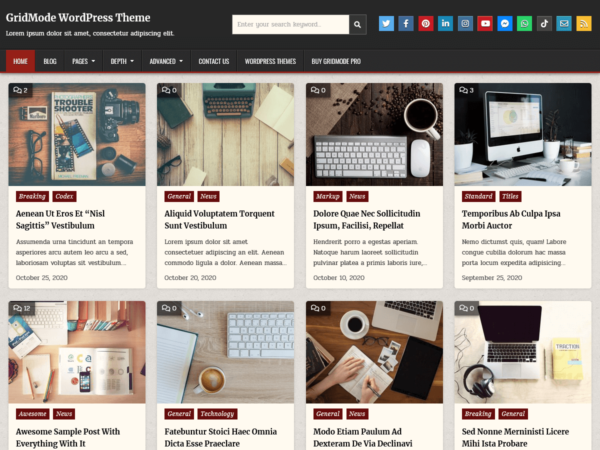 GridMode - Tema WordPress GridMode