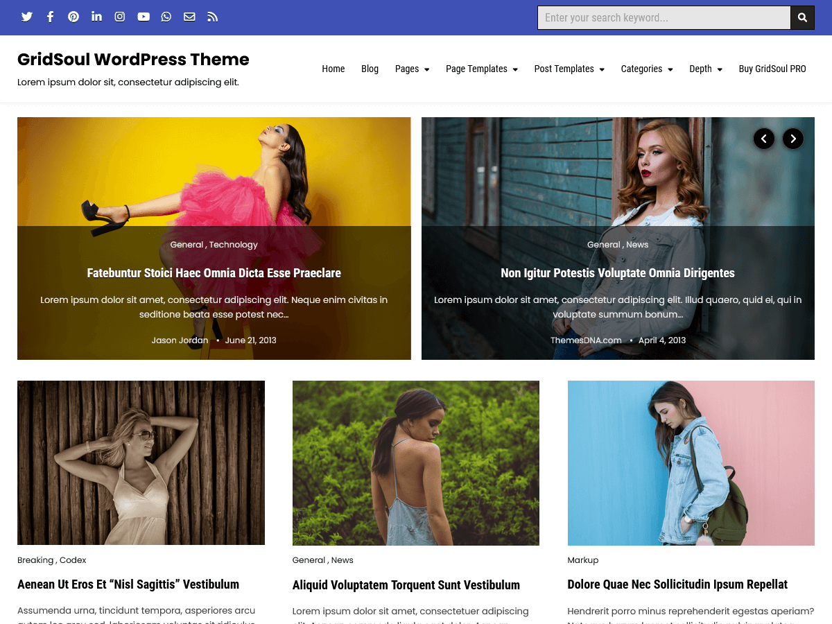 GridSoul - Tema WordPress GridSoul