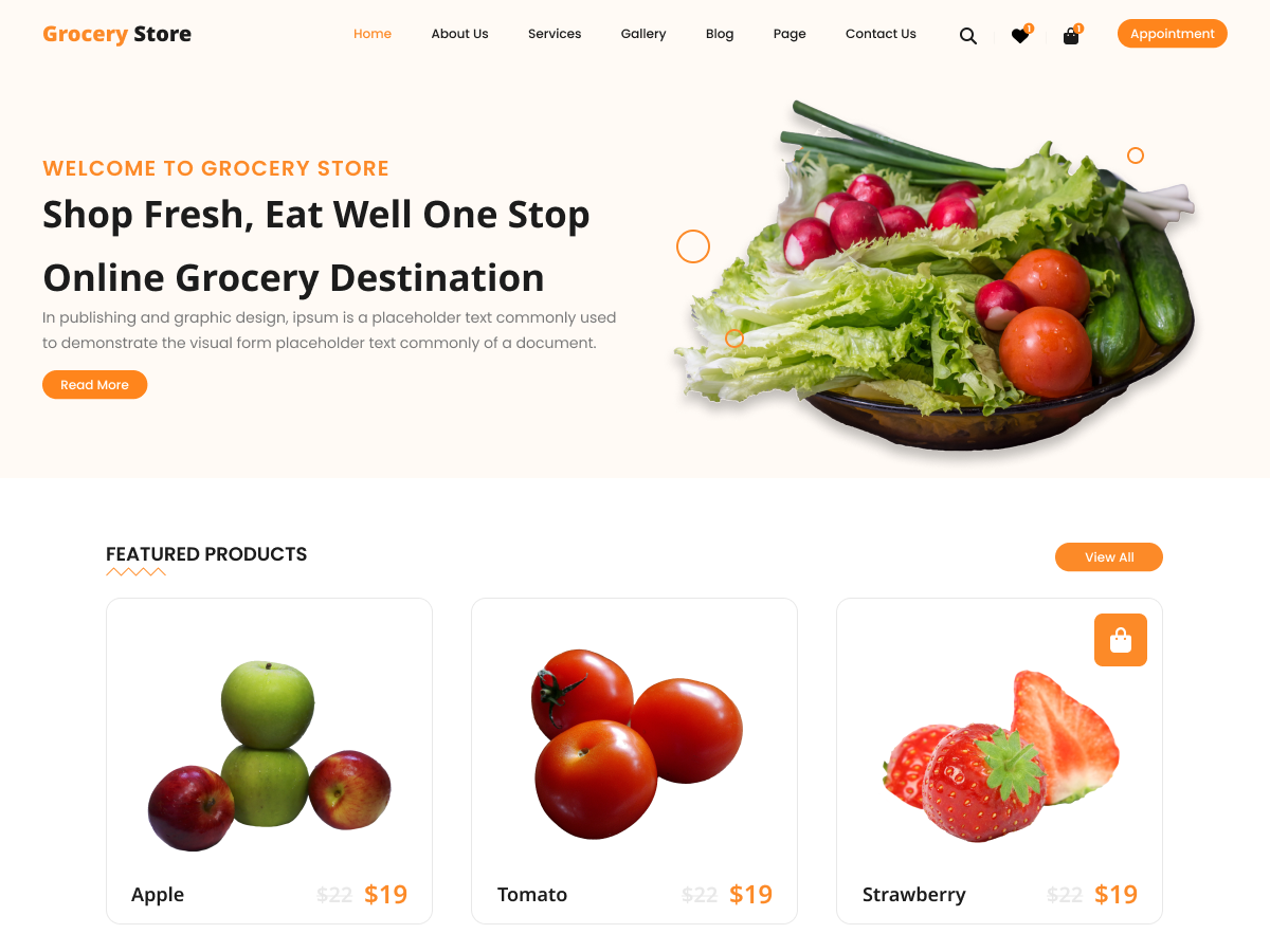 Grocery Shopping Store - Tema WordPress Grocery Shopping Store