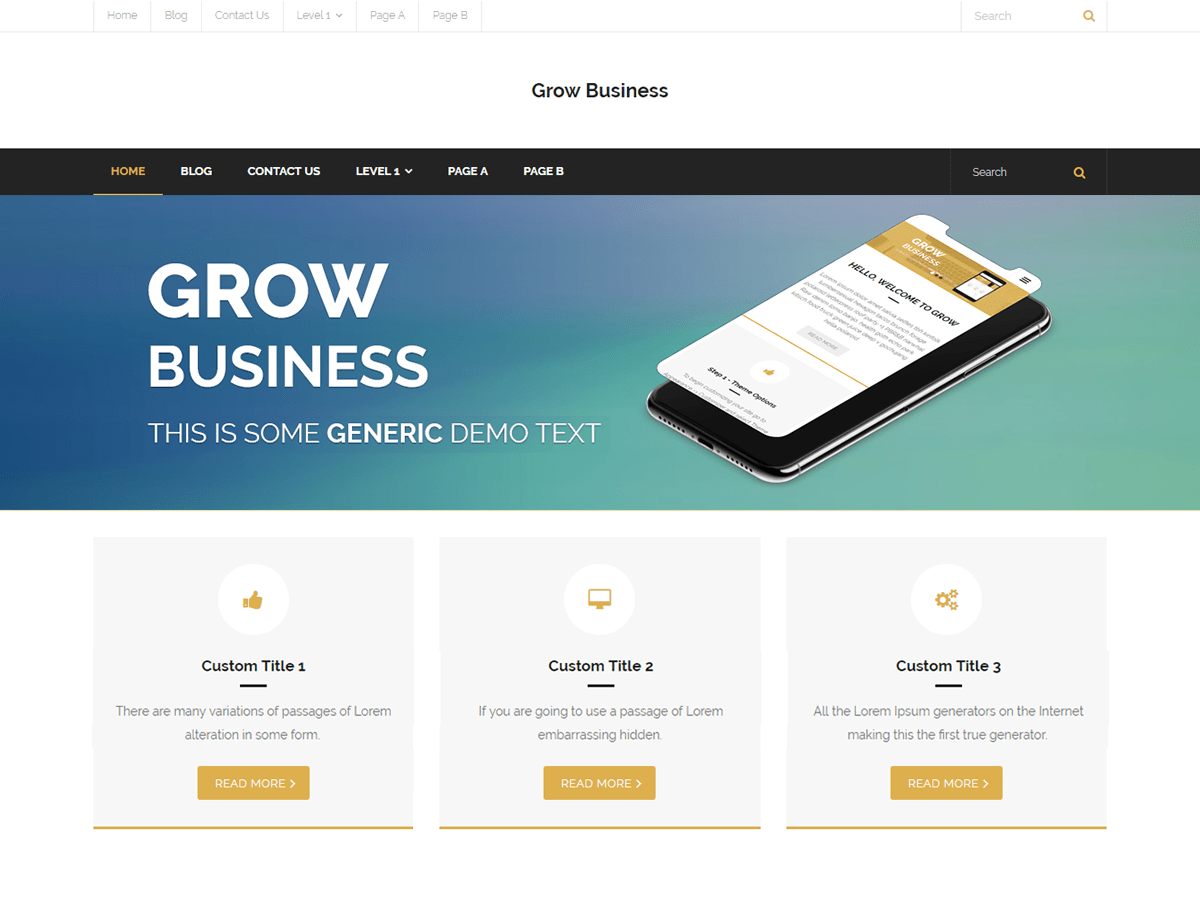 Grow Business - Tema WordPress Grow Business