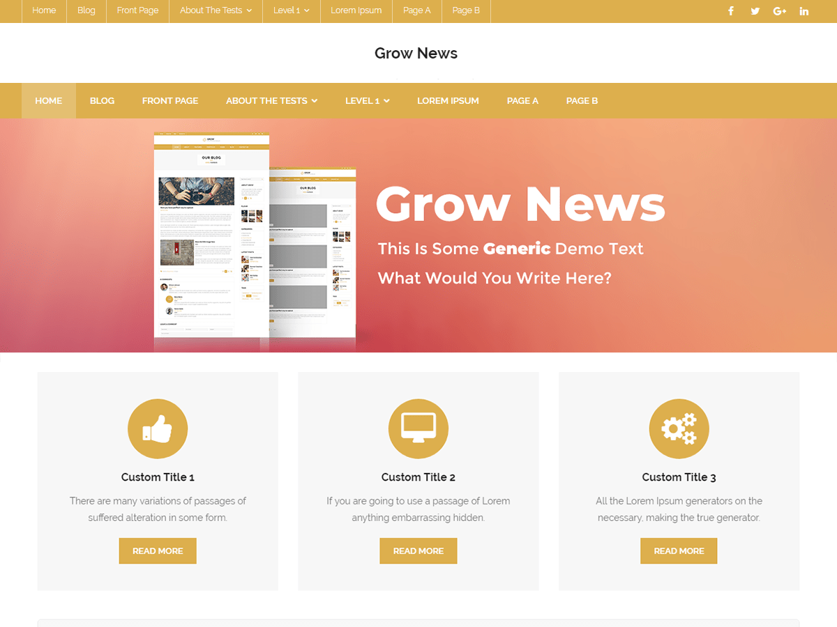 Grow News - Tema WordPress Grow News