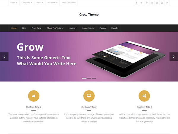 Grow - Tema WordPress Grow