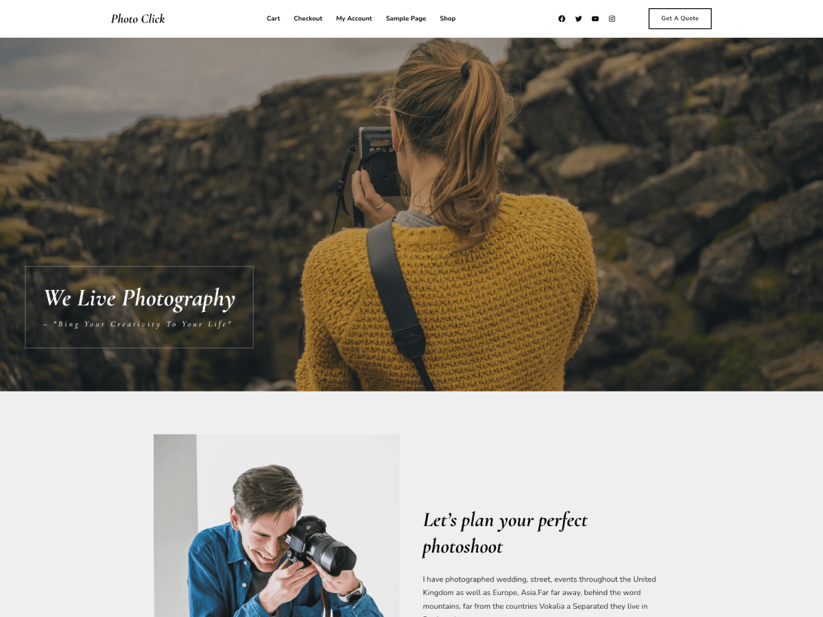 Gutenify Photo Click
