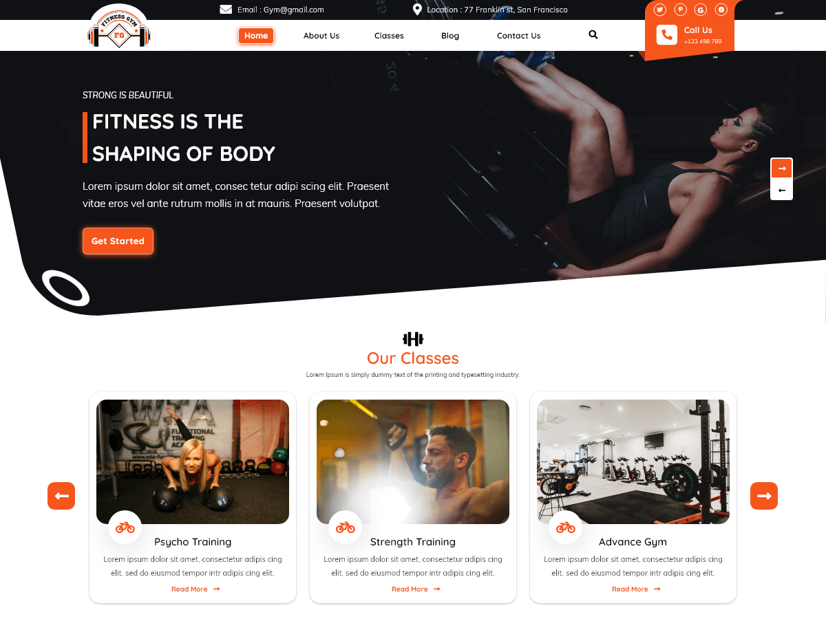 Gym Training Coach