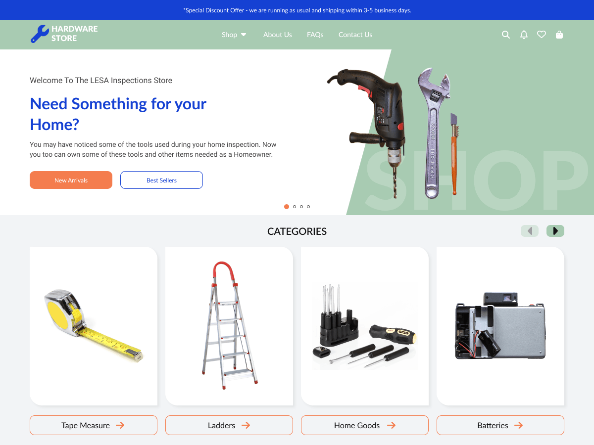 Hardware Store Hub - Tema WordPress Hardware Store Hub