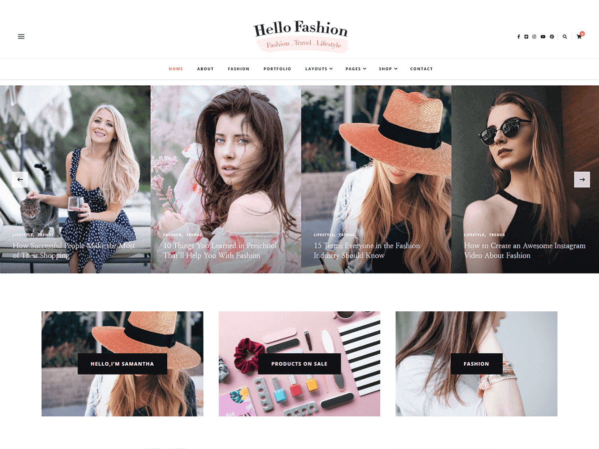 Hello Fashion - Tema WordPress Hello Fashion