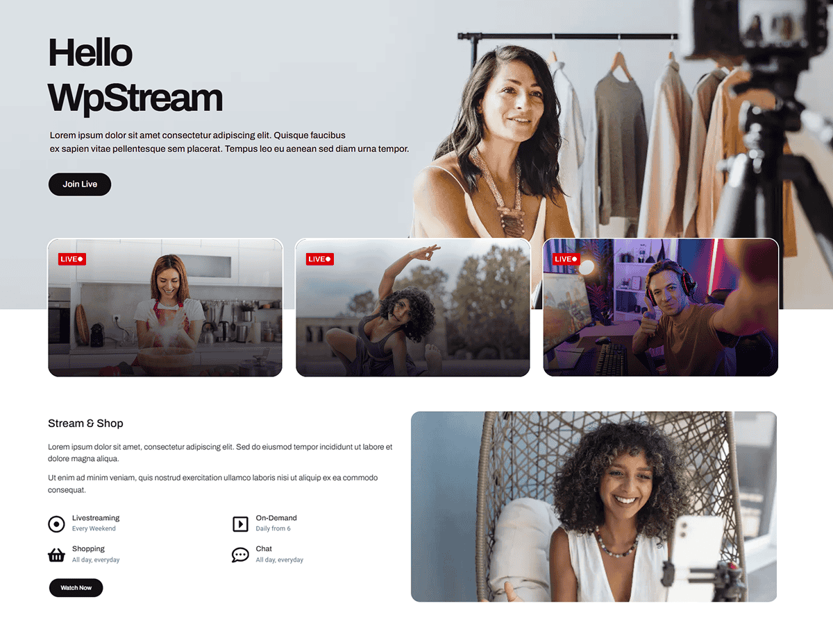 Hello WPStream - Tema WordPress Hello WPStream