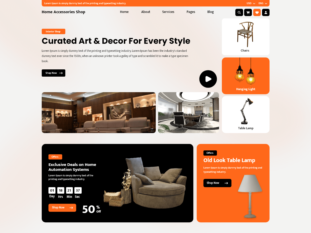 Home Accessories Shop - Tema WordPress Home Accessories Shop