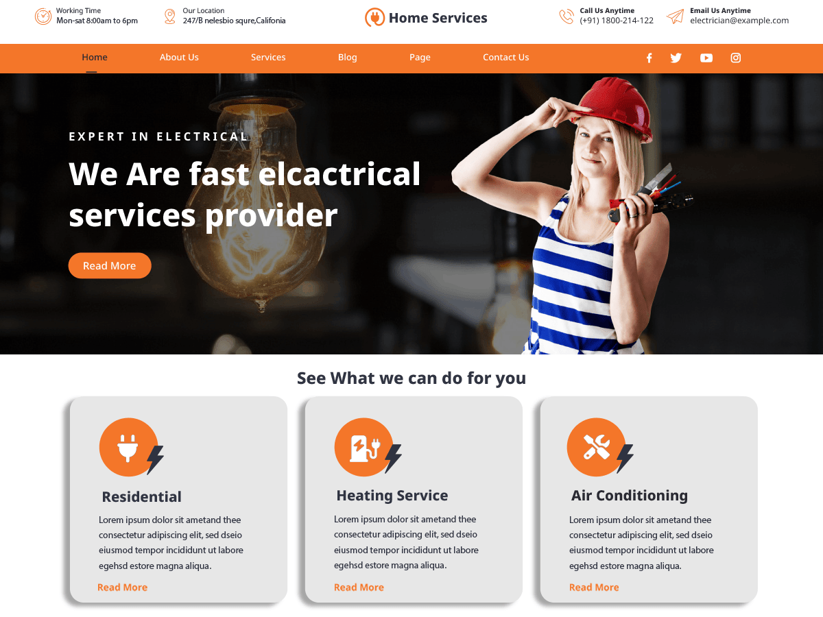 Home Maintenance Services - Tema WordPress Home Maintenance Services