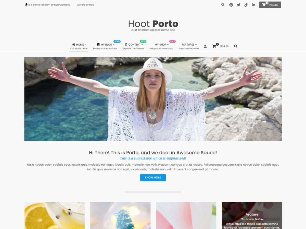 Hoot Porto - Tema WordPress Hoot Porto