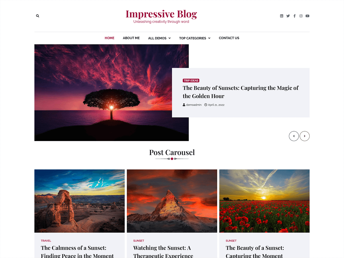 Impressive Blog - Tema WordPress Impressive Blog