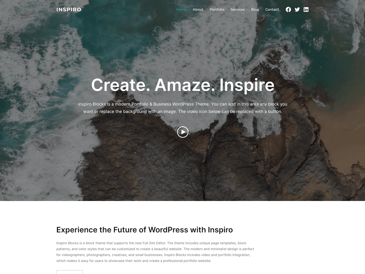Inspiro Blocks - Tema WordPress Inspiro Blocks