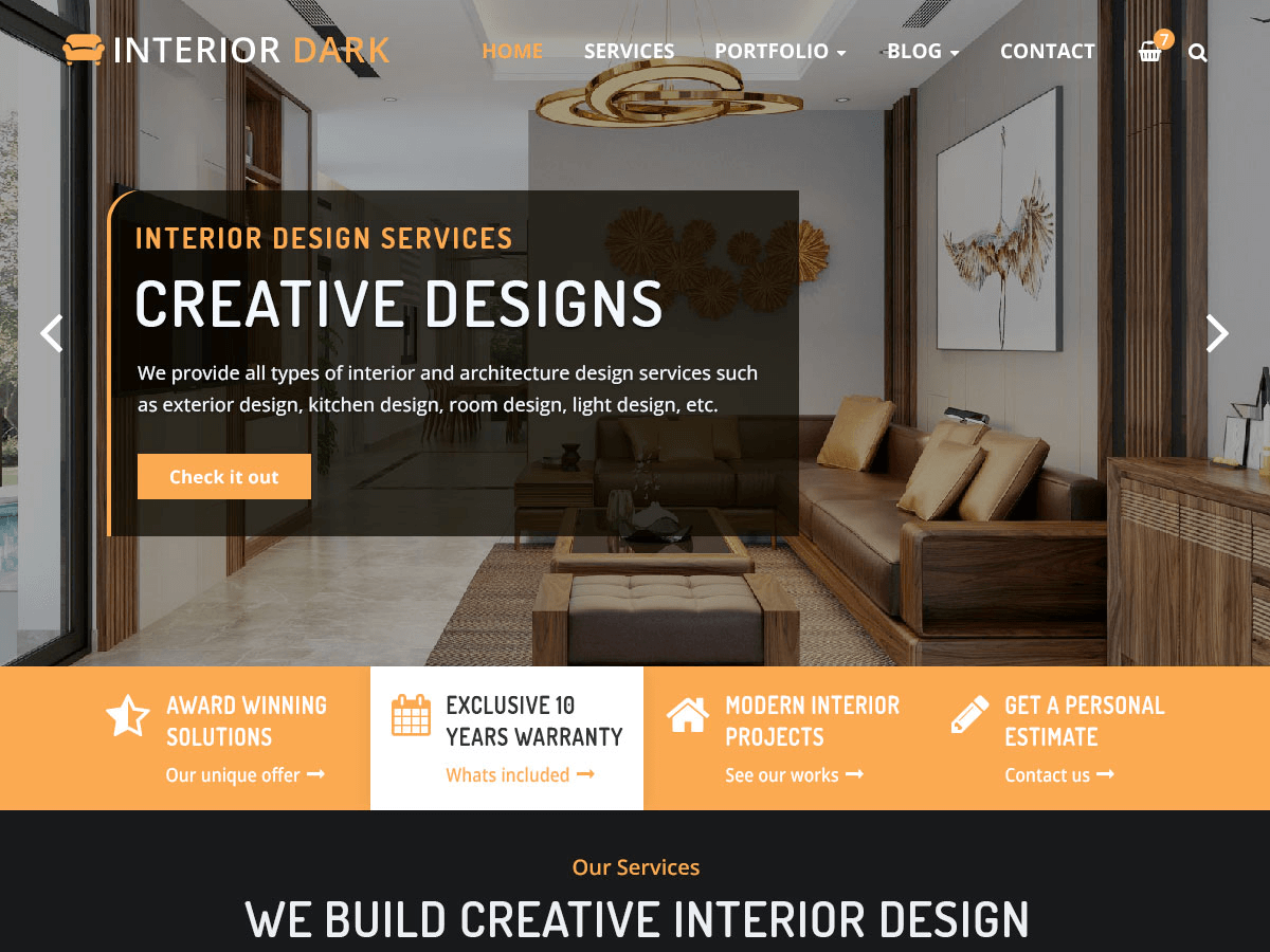 Interior Dark - Tema WordPress Interior Dark