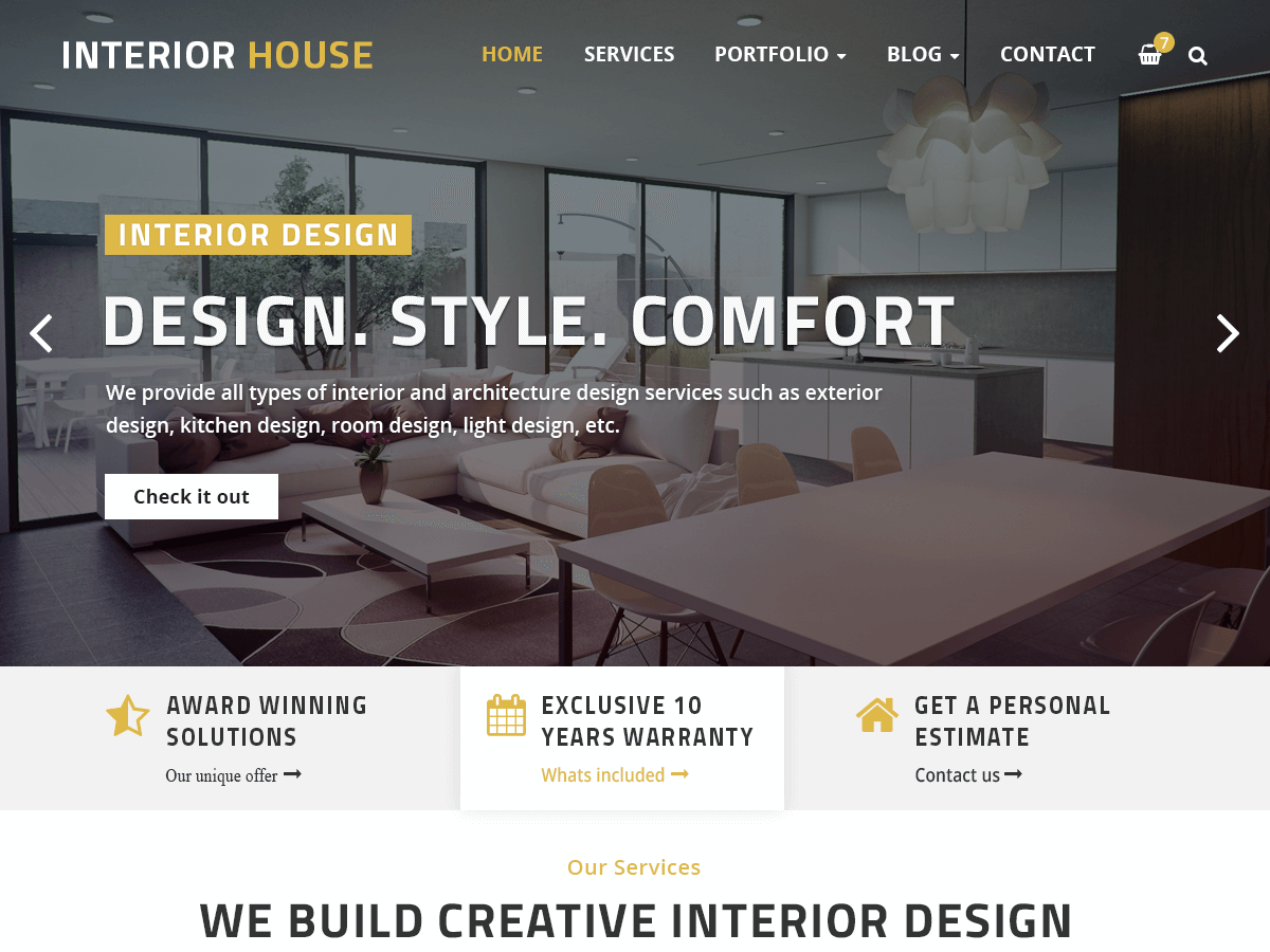 Interior House - Tema WordPress Interior House