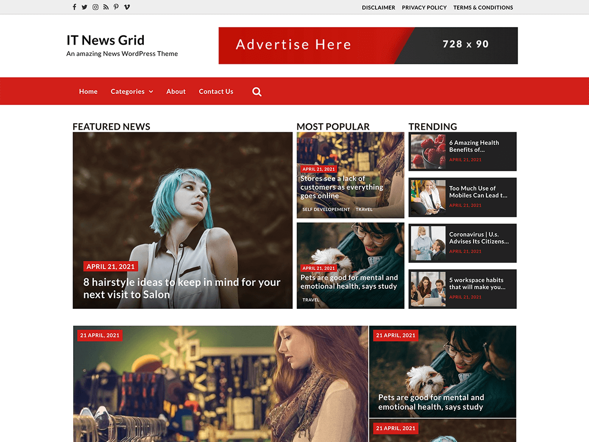 IT News Grid - Tema WordPress IT News Grid