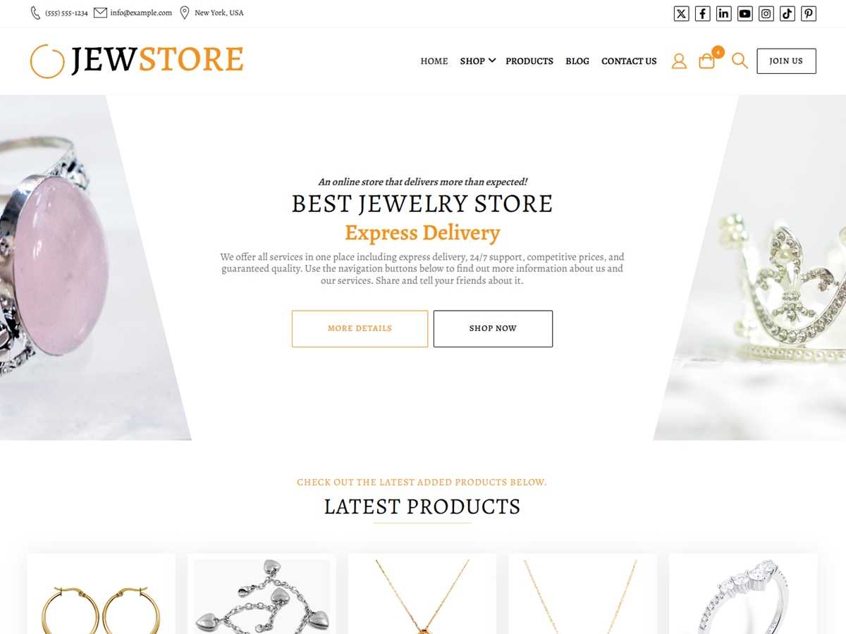 JewStore - Tema WordPress JewStore