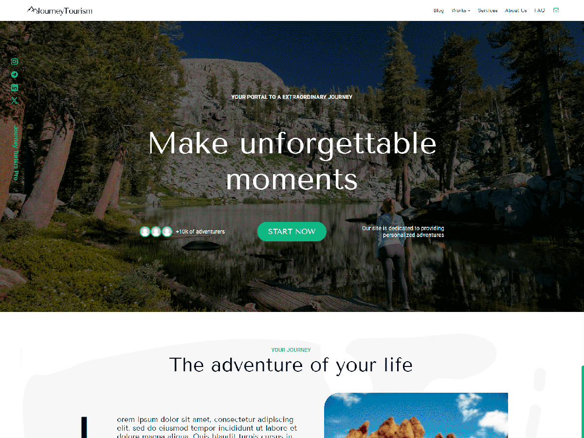 Journey Tourism Two - Tema WordPress Journey Tourism Two