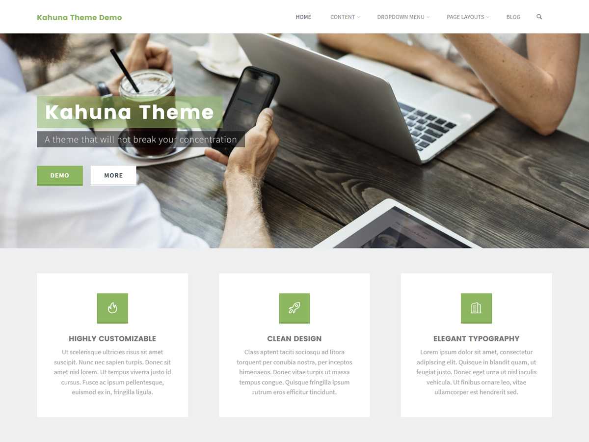 Kahuna - Tema WordPress Kahuna