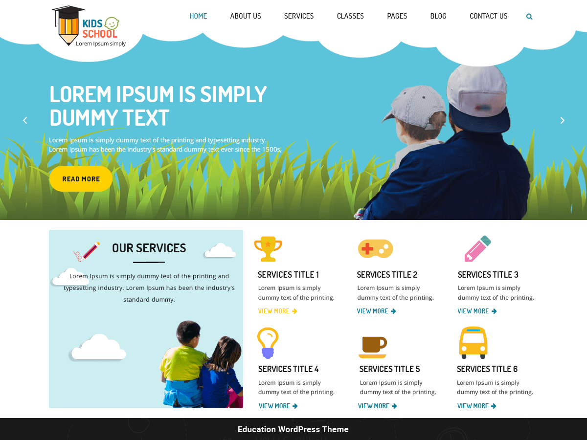 Kindergarten Education - Tema WordPress Kindergarten Education