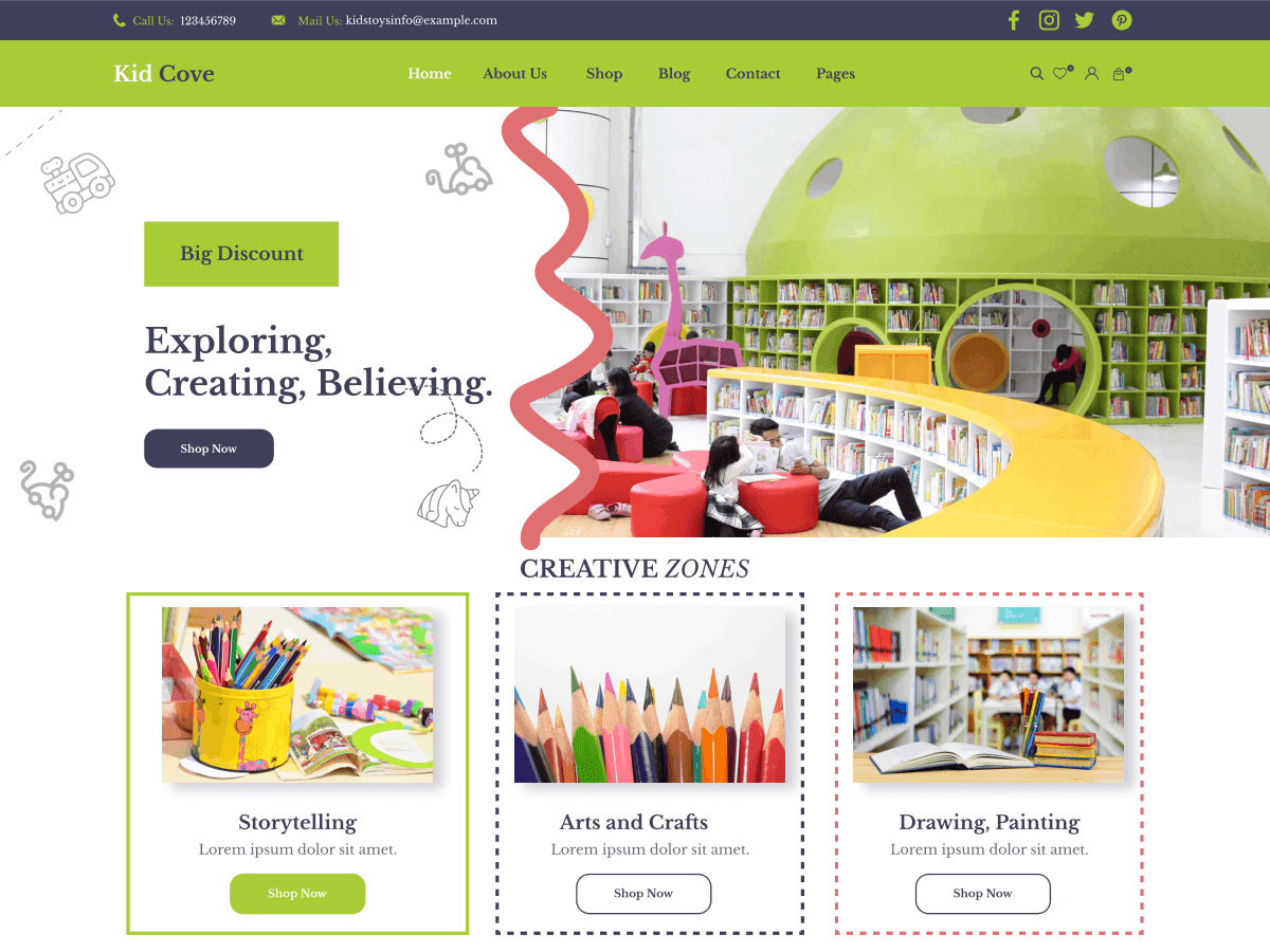 Kindergarten Preschool - Tema WordPress Kindergarten Preschool