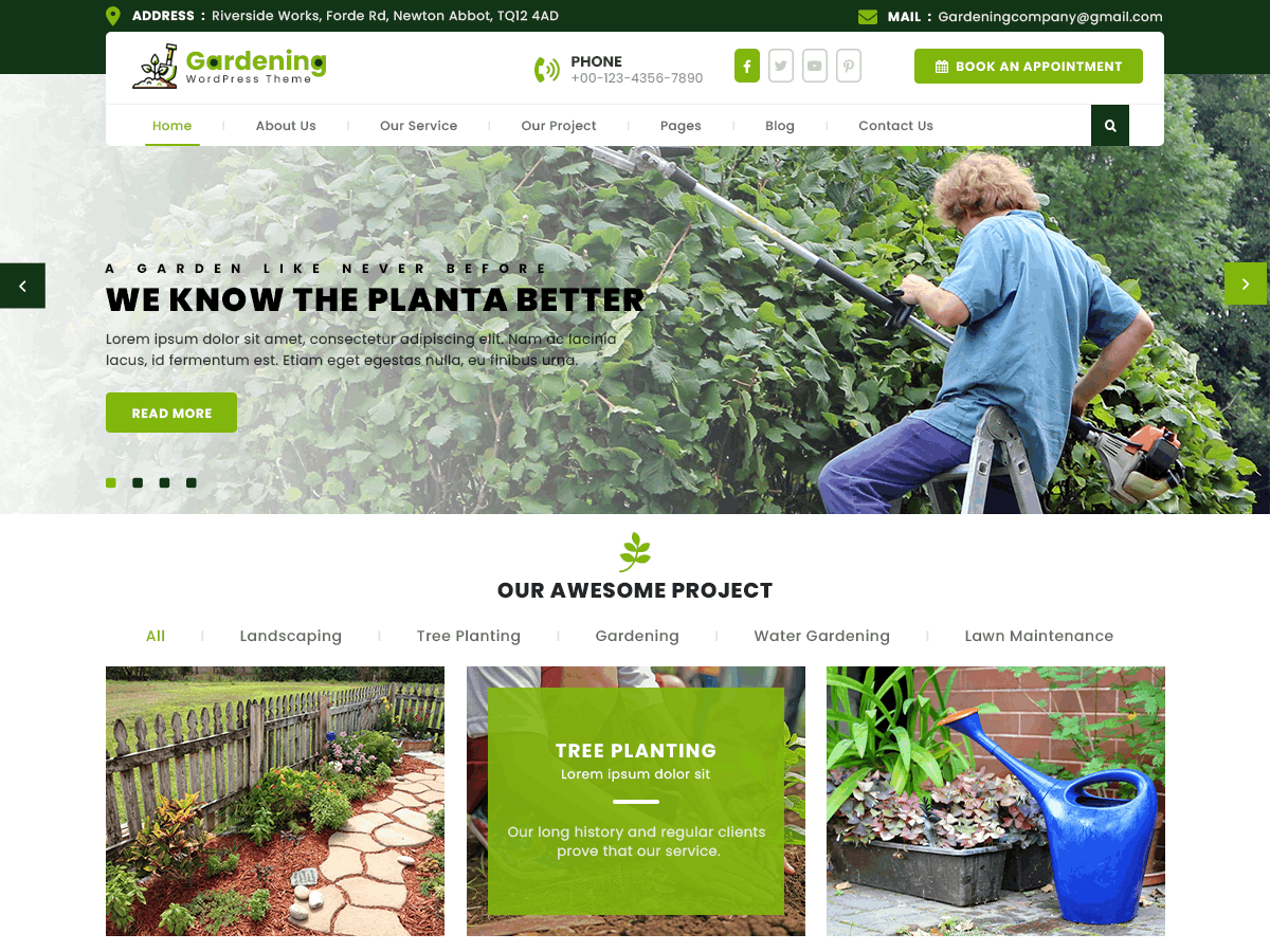 Lawn Gardner - Tema WordPress Lawn Gardner