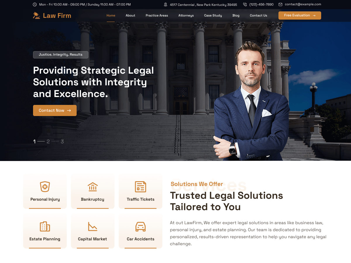 Lawyer Consultant Firm - Tema WordPress Lawyer Consultant Firm