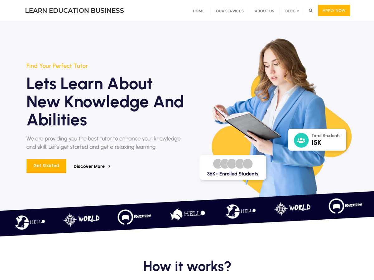 Learn Education Business - Tema WordPress Learn Education Business