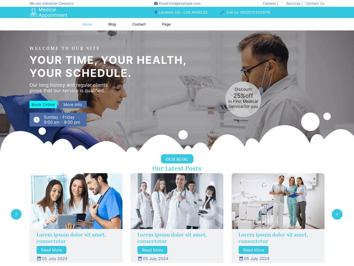 Legacy Medical Appointment - Tema WordPress Legacy Medical Appointment