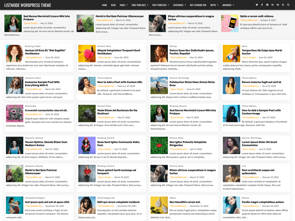 ListMode - Tema WordPress ListMode