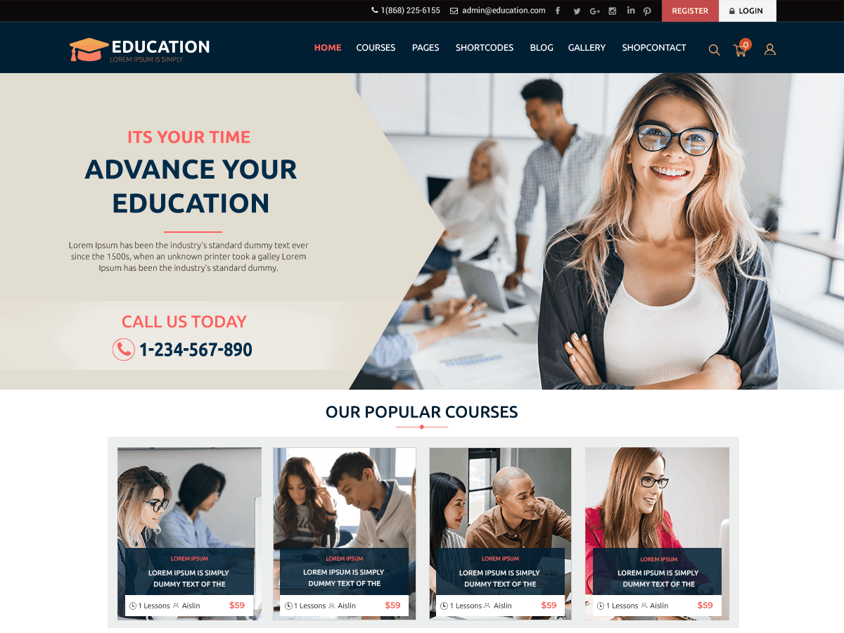 LMS Education - Tema WordPress LMS Education