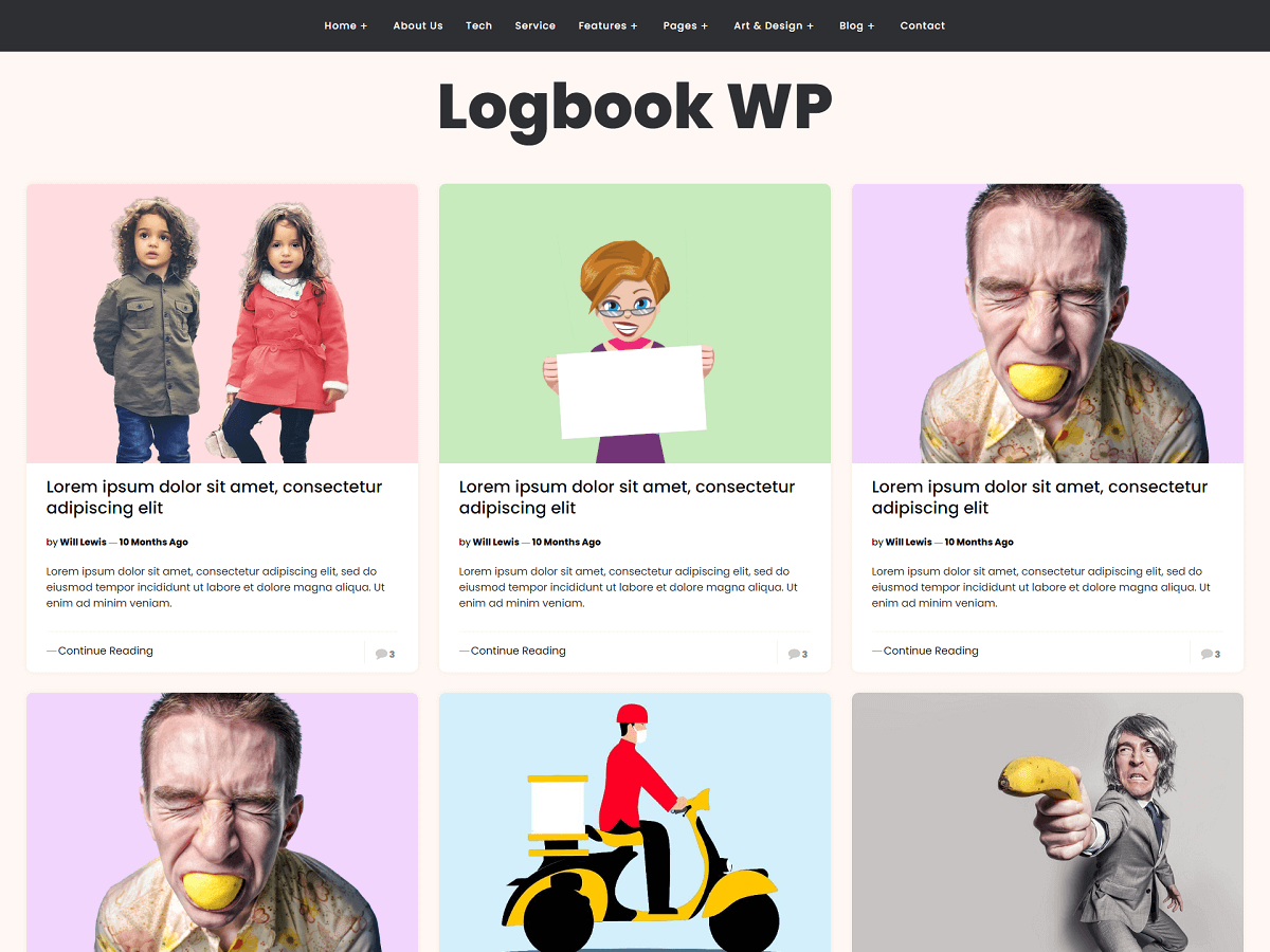 Logbook WP - Tema WordPress Logbook WP