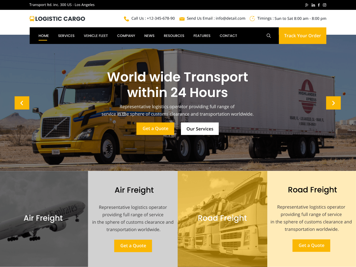 Logistic Cargo Trucking