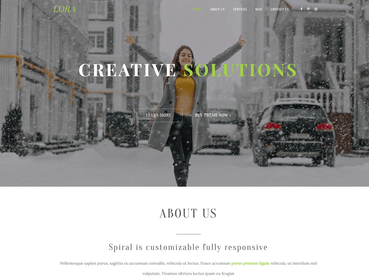 Lora Business One Page