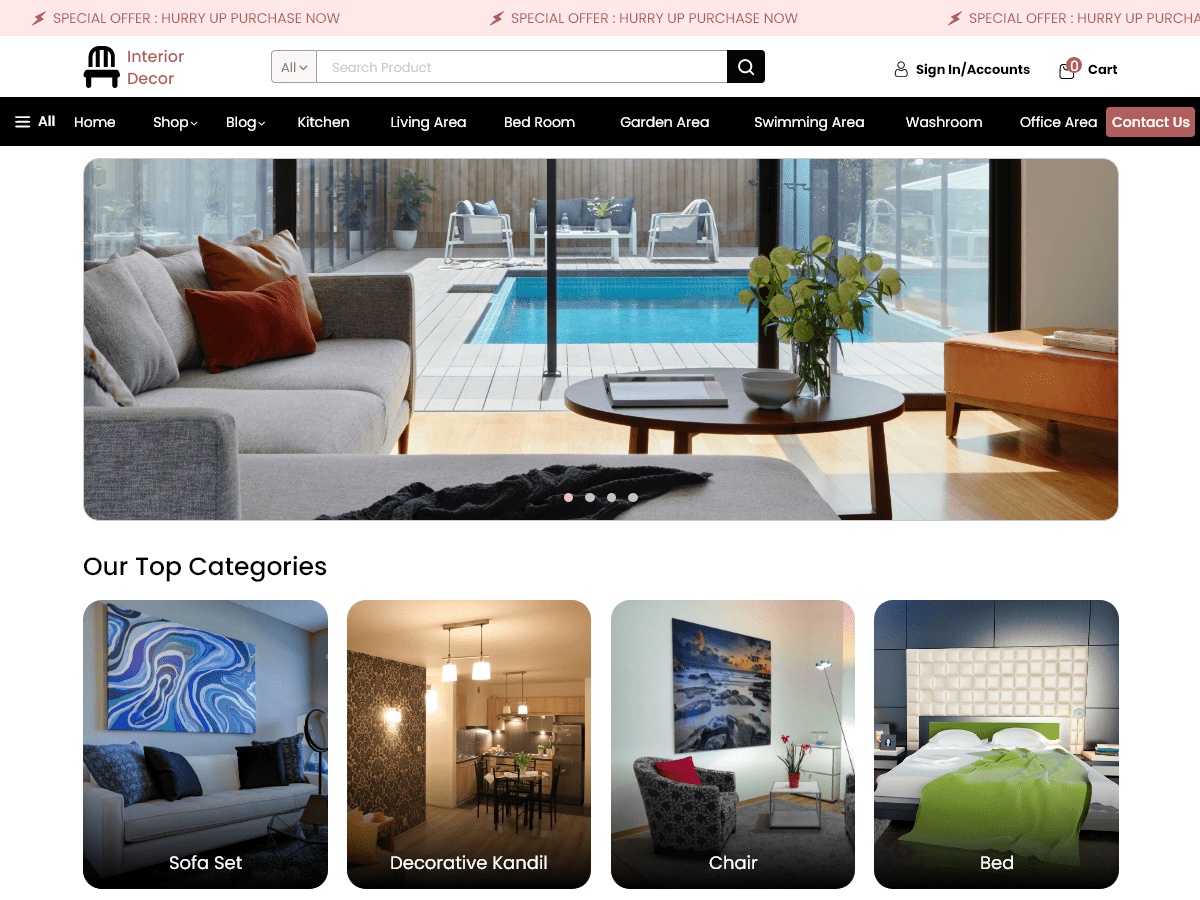 Luxury Furniture Store - Tema WordPress Luxury Furniture Store