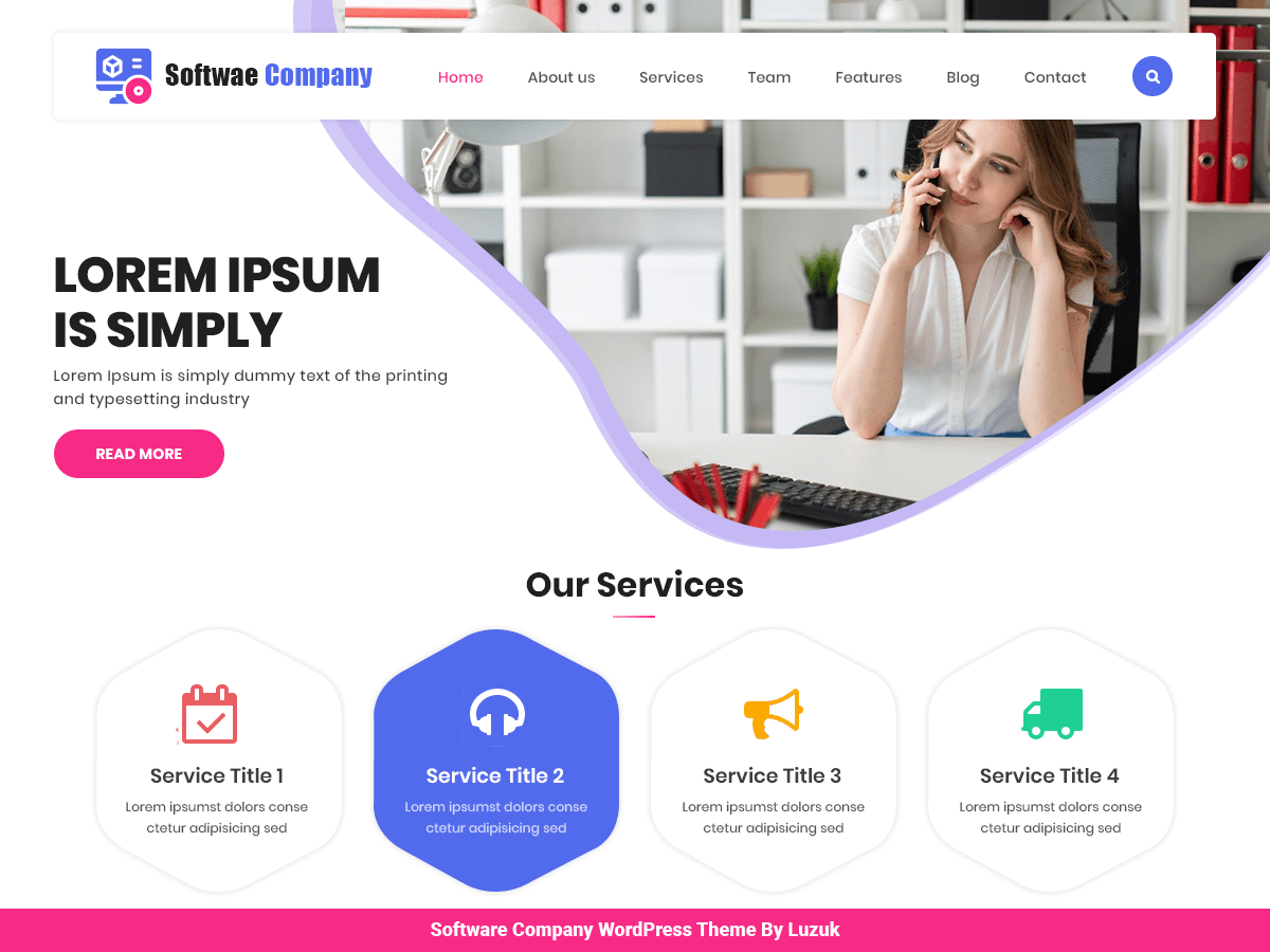LZ Software Company - Tema WordPress LZ Software Company
