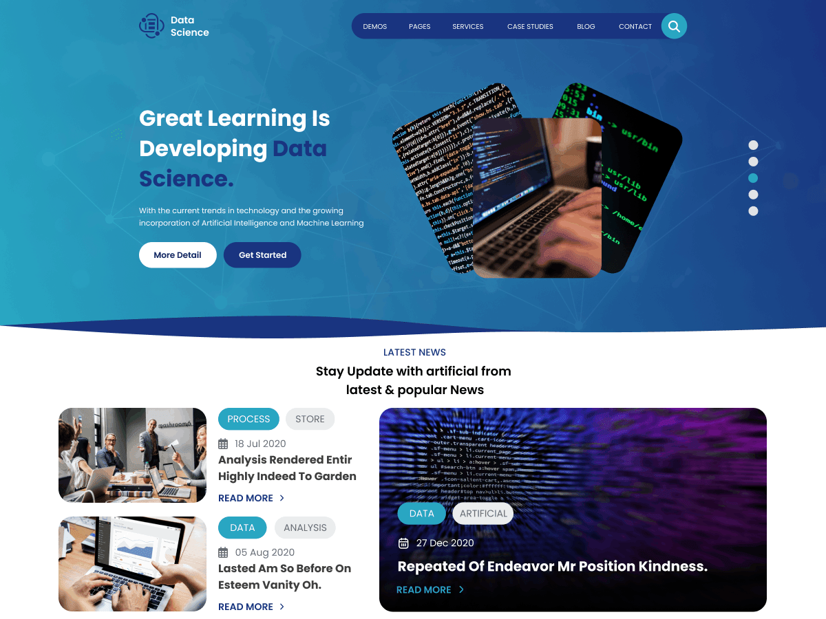 Machine Learning - Tema WordPress Machine Learning