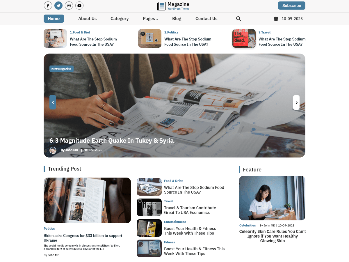 Magazine Blocks - Tema WordPress Magazine Blocks