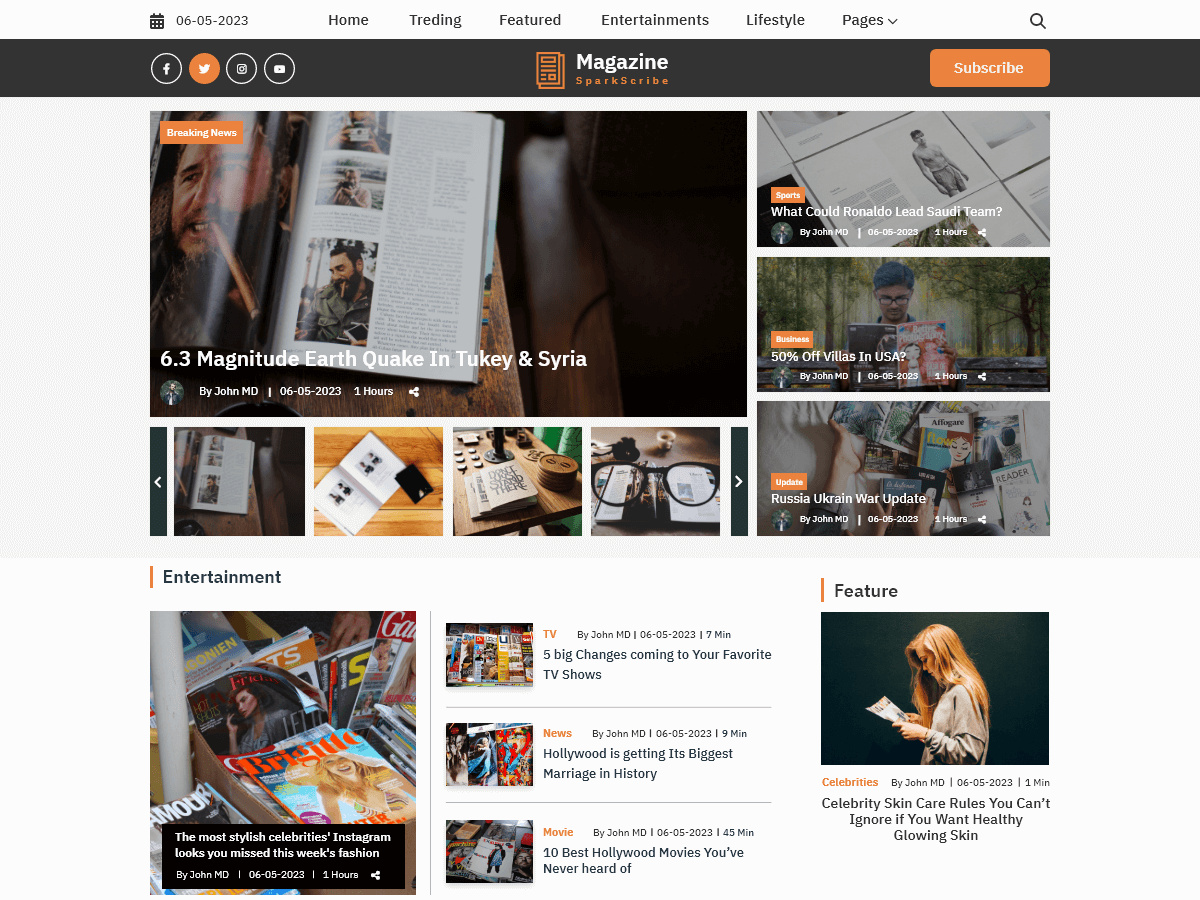 Magazine News Agency - Tema WordPress Magazine News Agency